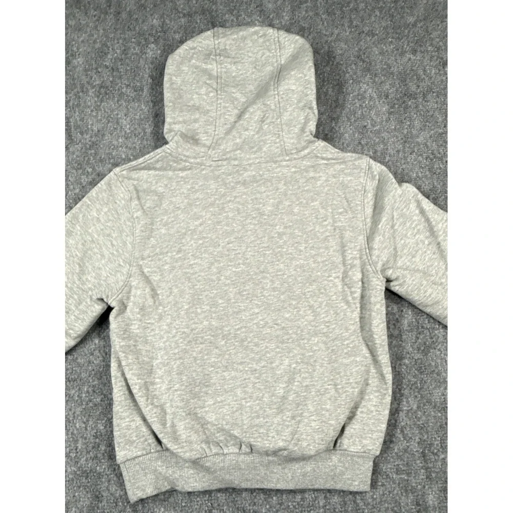 Nike Boy's Size 7 Large Heather Gray Futura Logo Fleece Hoodie NWT